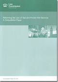 Cover: Reforming the law of taxi and private hire services - TSO