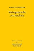 Cover: Vertragssprache pro machina - Mohr Siebeck