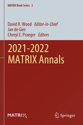 Cover: 2021-2022 MATRIX Annals - Springer