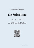 Cover: De Subtilitate - Regenbrecht Verlag