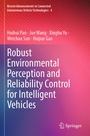 Cover: Robust Environmental Perception and Reliability Control for Intelligent Vehicles - Springer