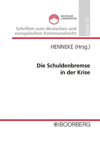 Abbildung von: Die Schuldenbremse in der Krise - Boorberg