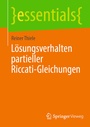 Bild: Lösungsverhalten partieller Riccati-Gleichungen - Springer Vieweg