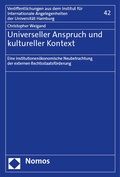 Cover: Universeller Anspruch und kultureller Kontext - Nomos