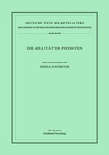 Cover: Die Millst&auml;tter Predigten - De Gruyter Akademie Forschung
