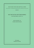 Cover: Die Erfurter Historienbibel - De Gruyter Akademie Forschung