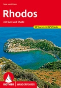 Cover: ROTHER Wanderf&uuml;hrer Rhodos mit Symi und Chalki - Rother Bergverlag