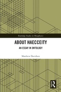 Cover: About Haecceity - Routledge