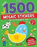 Cover: 1500 Mosaic Stickers Book 1 with Colouring Fun - Sticker Book for Kids Age 4 - 8 years - Dreamland Publications