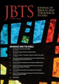 Cover: Journal of Biblical and Theological Studies, Issue 7.1 - Pickwick Publications