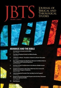 Enlarge image Cover: Journal of Biblical and Theological Studies, Issue 7.1 - Pickwick Publications