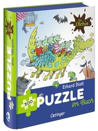 Abbildung von: Die Olchis. Puzzle im Buch. Feuerstuhl. 300 Teile, Format 48 x 24 cm - Oetinger