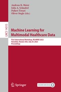 Cover: Machine Learning for Multimodal Healthcare Data - Springer