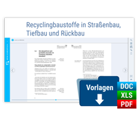 Abbildung von: Recyclingbaustoffe in Straßenbau, Tiefbau und Rückbau - Forum Verlag Herkert