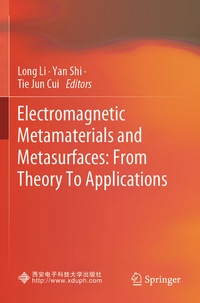 Enlarge image Cover: Electromagnetic Metamaterials and Metasurfaces: From Theory To Applications - Springer