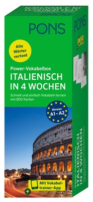 Abbildung von: PONS Power-Vokabelbox Italienisch in 4 Wochen - PONS Langenscheidt