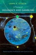 Cover: A Theory of Insurance and Gambling - Oxford University Press Inc