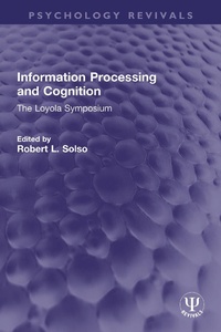 Abbildung von: Information Processing and Cognition - Taylor & Francis