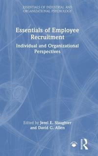 Enlarge image Cover: Essentials of Employee Recruitment - Routledge