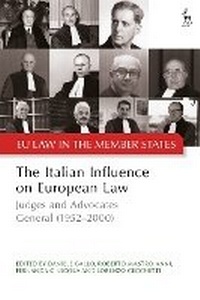 Enlarge image Cover: The Italian Influence on European Law - Hart Publishing