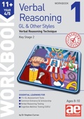 Cover: 11+ Verbal Reasoning Year 4/5 GL & Other Styles Workbook 1 - Accelerated Education Publications Ltd
