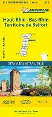 Abbildung von: Bas-Rhin, Haut-Rhin, Territoire de Belfort - Michelin Local Map 315 - Michelin Editions des Voyages
