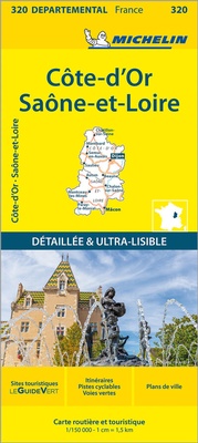 Abbildung von: Michelin Burgund Ost - Michelin Editions des Voyages