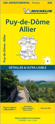 Abbildung von: Michelin Auvergne - Zentralmassiv - Michelin Editions des Voyages