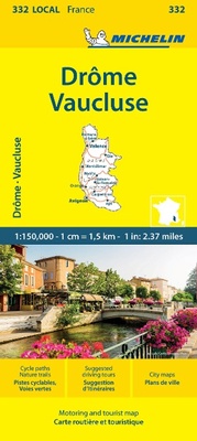 Abbildung von: Drome Vaucluse - Michelin Local Map 332 - Michelin Editions des Voyages