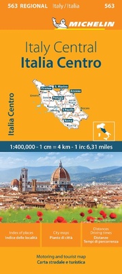 Abbildung von: Italy Centre - Michelin Regional Map 563 - Michelin Editions des Voyages