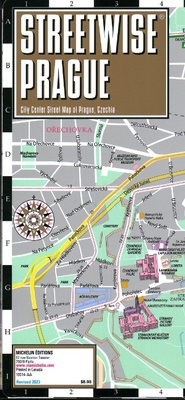 Abbildung von: Streetwise Prague Map - Laminated City Center Street Map of Prague, Czech-Republic - Michelin Editions des Voyages