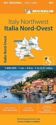 Abbildung von: Italy Northwest - Michelin Regional Map 561 - Michelin Editions des Voyages