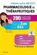 Cover: Validez votre UE 2.11 Pharmacologie et therapeutiques en 200 questions corrigees - Masson