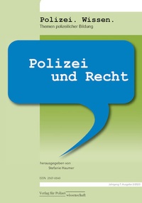 Abbildung von: Polizei.Wissen - Verlag für Polizeiwissenschaft