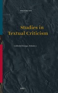 Cover: Studies in Textual Criticism - Brill