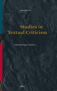 Enlarge image Cover: Studies in Textual Criticism - Brill