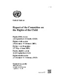Cover: Report of the Committee on the Rights of the Child: Seventy-seventh Session - United Nations