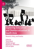 Cover: Exploring Education and Democratization in South Asia - Palgrave Macmillan
