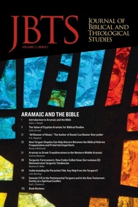 Enlarge image Cover: Journal of Biblical and Theological Studies, Issue 7.1 - Pickwick Publications