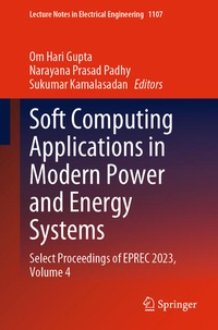 Enlarge image Cover: Soft Computing Applications in Modern Power and Energy Systems - Springer