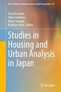 Cover: Studies in Housing and Urban Analysis in Japan - Springer