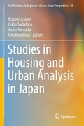 Cover: Studies in Housing and Urban Analysis in Japan - Springer