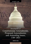 Cover: Encyclopedia of Constitutional Amendments, Proposed Amendments, and Amending Issues, 1789-2023 - Bloomsbury Academic USA