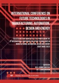 Cover: International Conference on Future Technologies in Manufacturing, Automation, Design and Energy - Trans Tech Publications Ltd