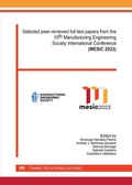 Cover: 10th Manufacturing Engineering Society International Conference (MESIC 2023) - Trans Tech Publications Ltd