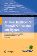 Cover: Artificial Intelligence: Towards Sustainable Intelligence - Springer