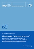 Cover: Pilotprojekt "Telenotarzt Bayern" - Georg Olms Verlag