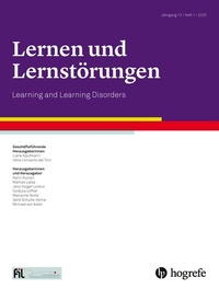 Abbildung von: Lernen und Lernstörungen - Hogrefe