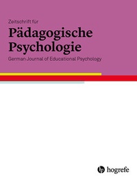 Abbildung von: Zeitschrift für Pädagogische Psychologie - Hogrefe