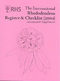 Cover: International Rhododendron Register & Checklist (2004) Seventeenth Supplement - Royal Horticultural Society